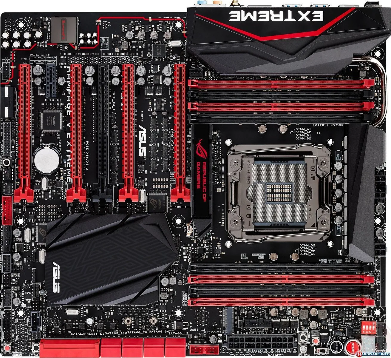 ASUS RAMPAGE V EXTREME X99 Motherboard LGA 2011-V3 DDR4 128GB ATX support Core i7-6800K 6900  E5-1603 2603-v3 2630 2695 cpu