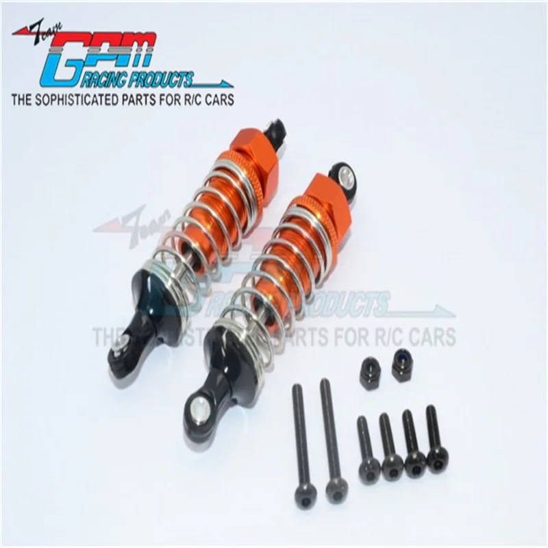 GPM ALLOY FRONT ADJUSTABLE SPRING DAMPER (70MM) - 1PR SET FOR TAMIYA 1/10 TT02B UPGRADE