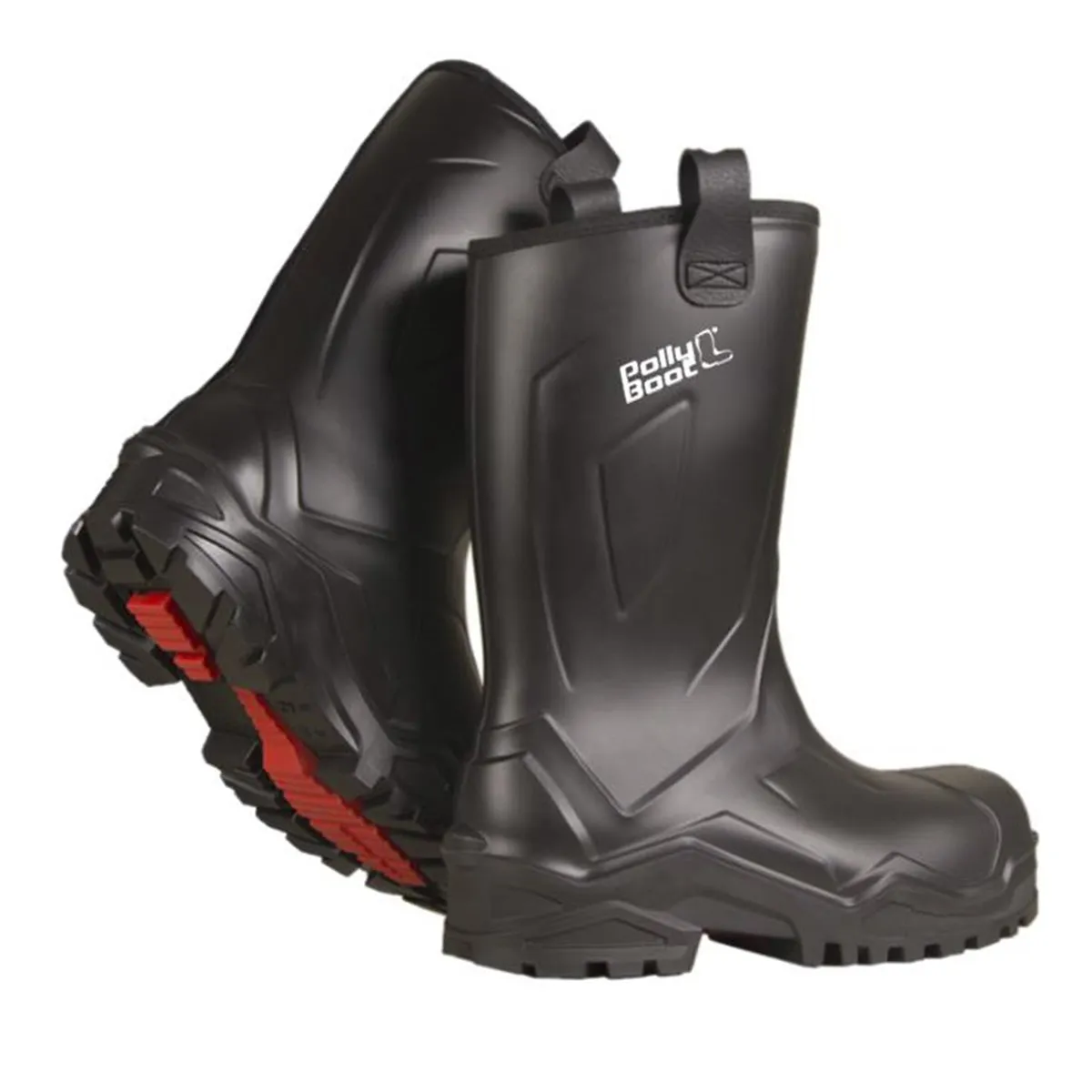 Pollyboot Power Rigger Boots,Narrow Neck Work Natural Stone Industry,  Boots Ladies Women Mens Wellies Fully Waterproof