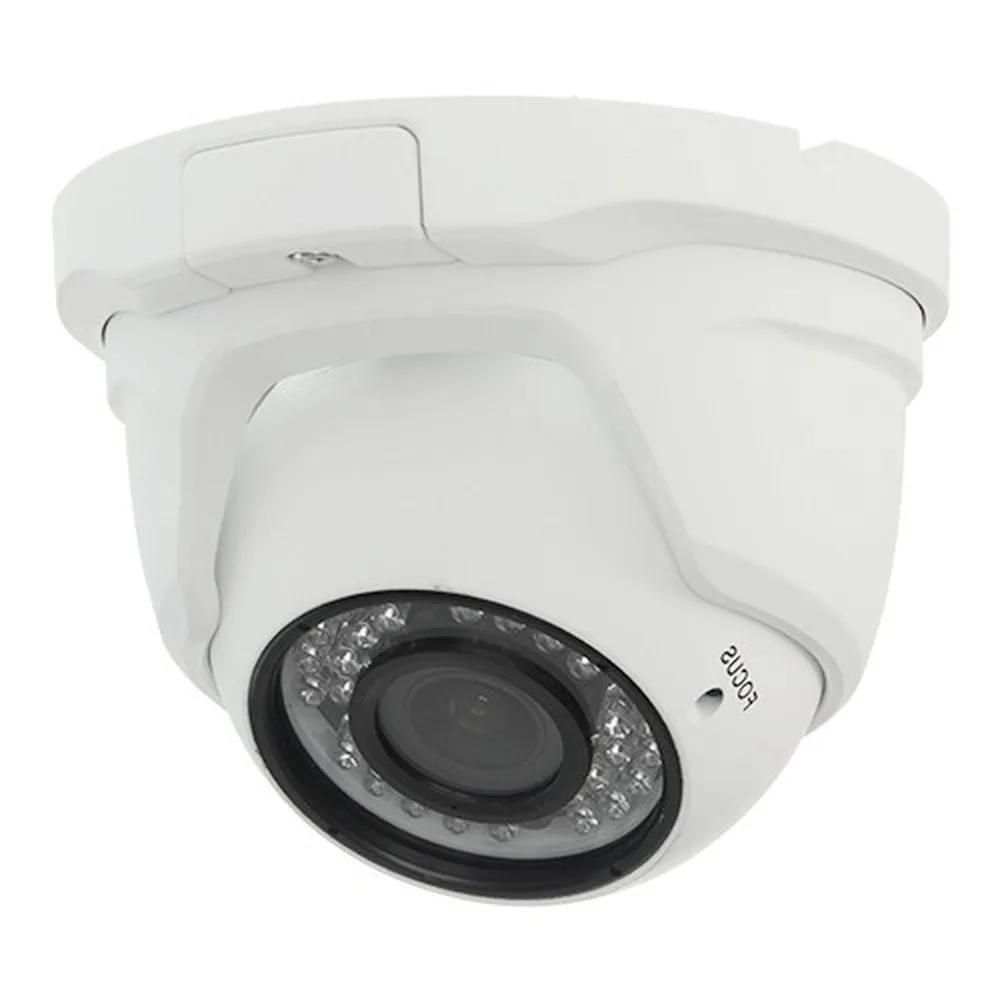 Jandei-Minidome 4 in 1 720P outdoor varifocal 2,8-12mm infrared 30 meters white aluminum-surveillance cameras with wifi