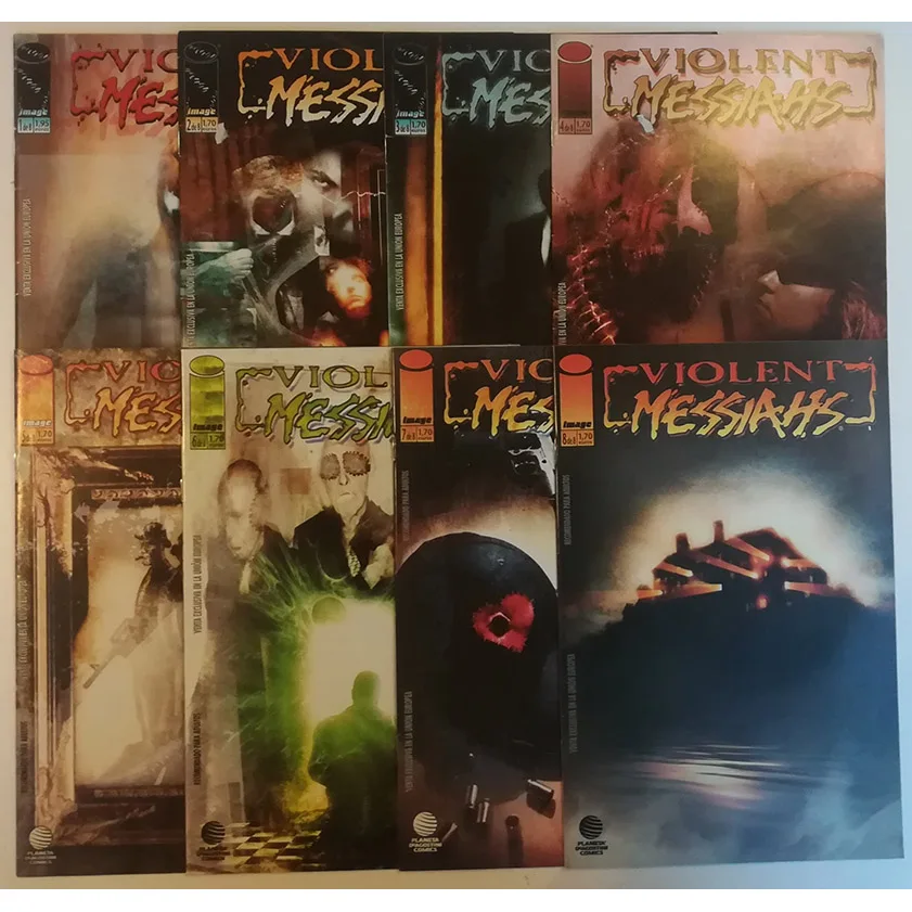 VIOLENT MESSIAH-Complete Collection N ° 1 to 8, ED. Planet, COMIC BOOK in Spanish, 2003 year, author TONE RODRIGUEZ