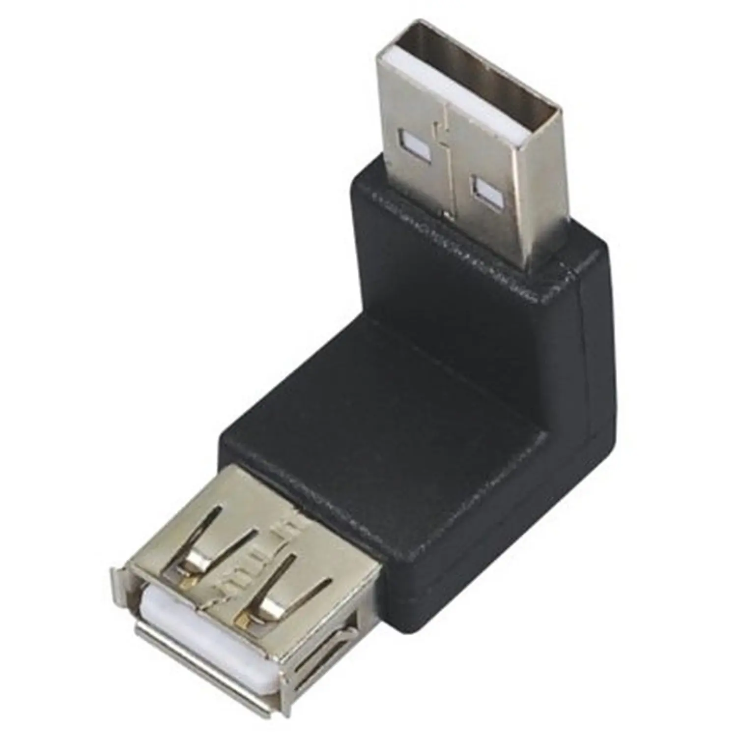 USB male to USB female angle 90 ° adapter