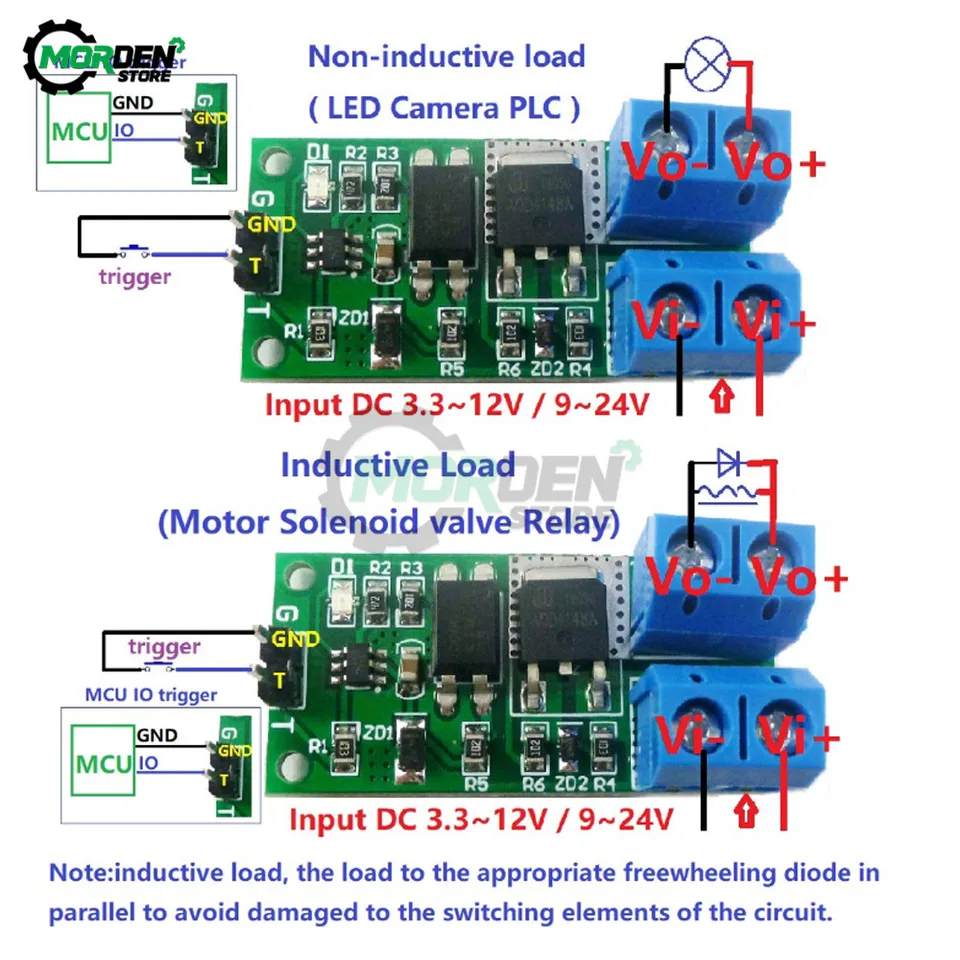 6-24V Flip Flop Latch Relay Bistable Self Locking Low Pulse Trigger Module Electronic Accessories