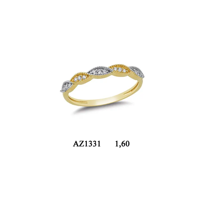 14K Solid Gold Classy Ring for Women