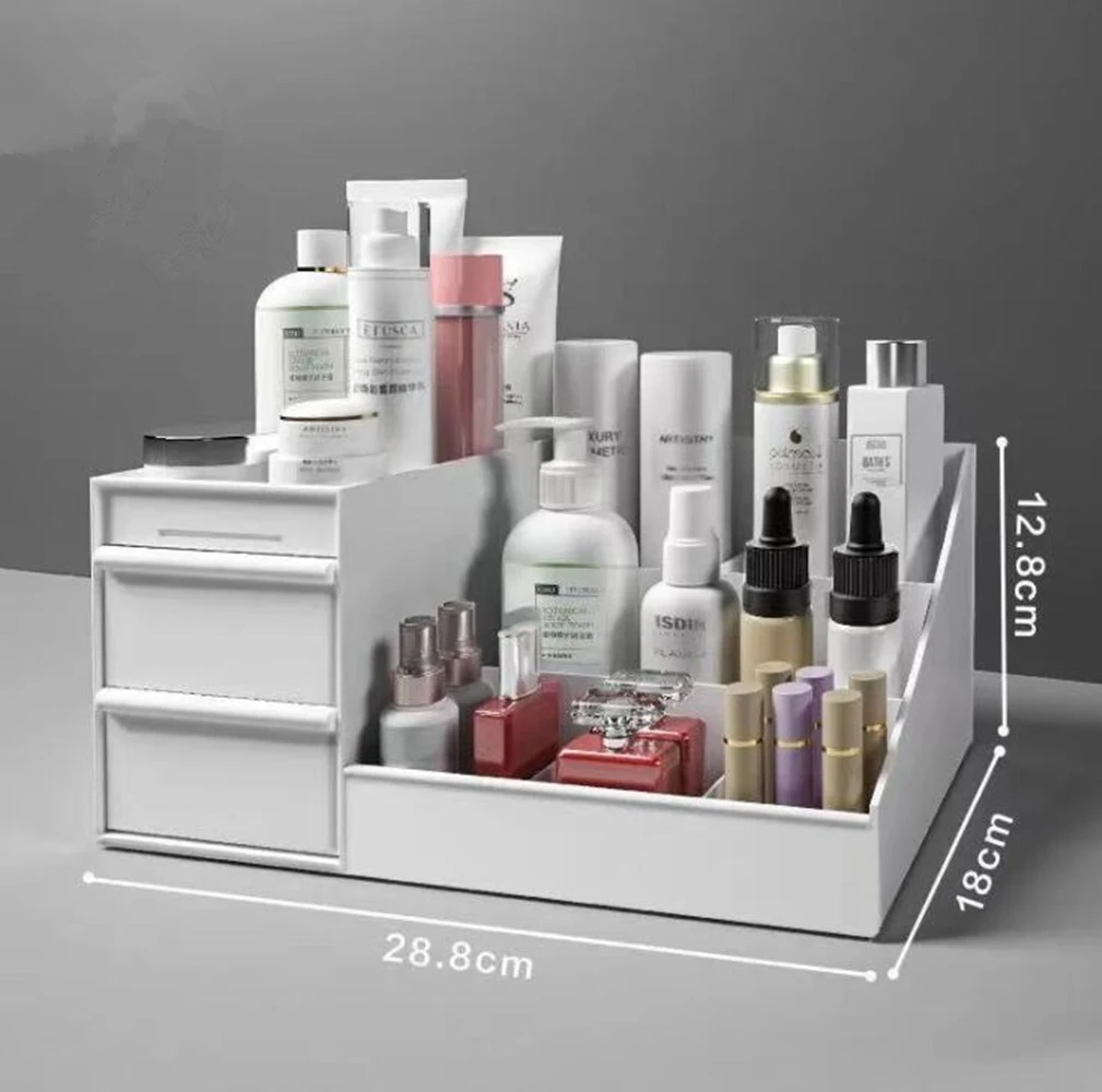 1 x Cosmetic Desktop Organizer, Storage Box with Large Capacity for Makeup, Nail Polish and Jewelry, Makeup Organizer