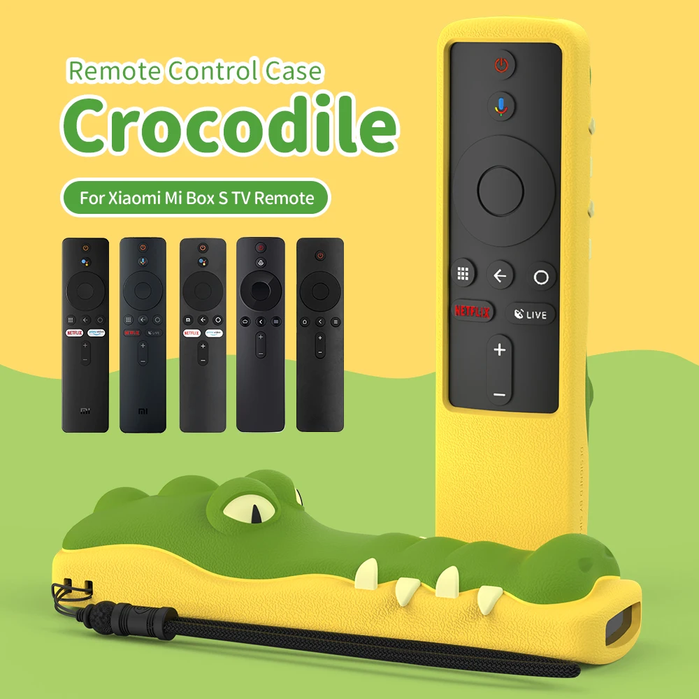 SIKAI Silicon Case for Xiaomi Mi Box S /4X Mi TV Stick Cover for Xiaomi Soft Plain Remote Control Protector