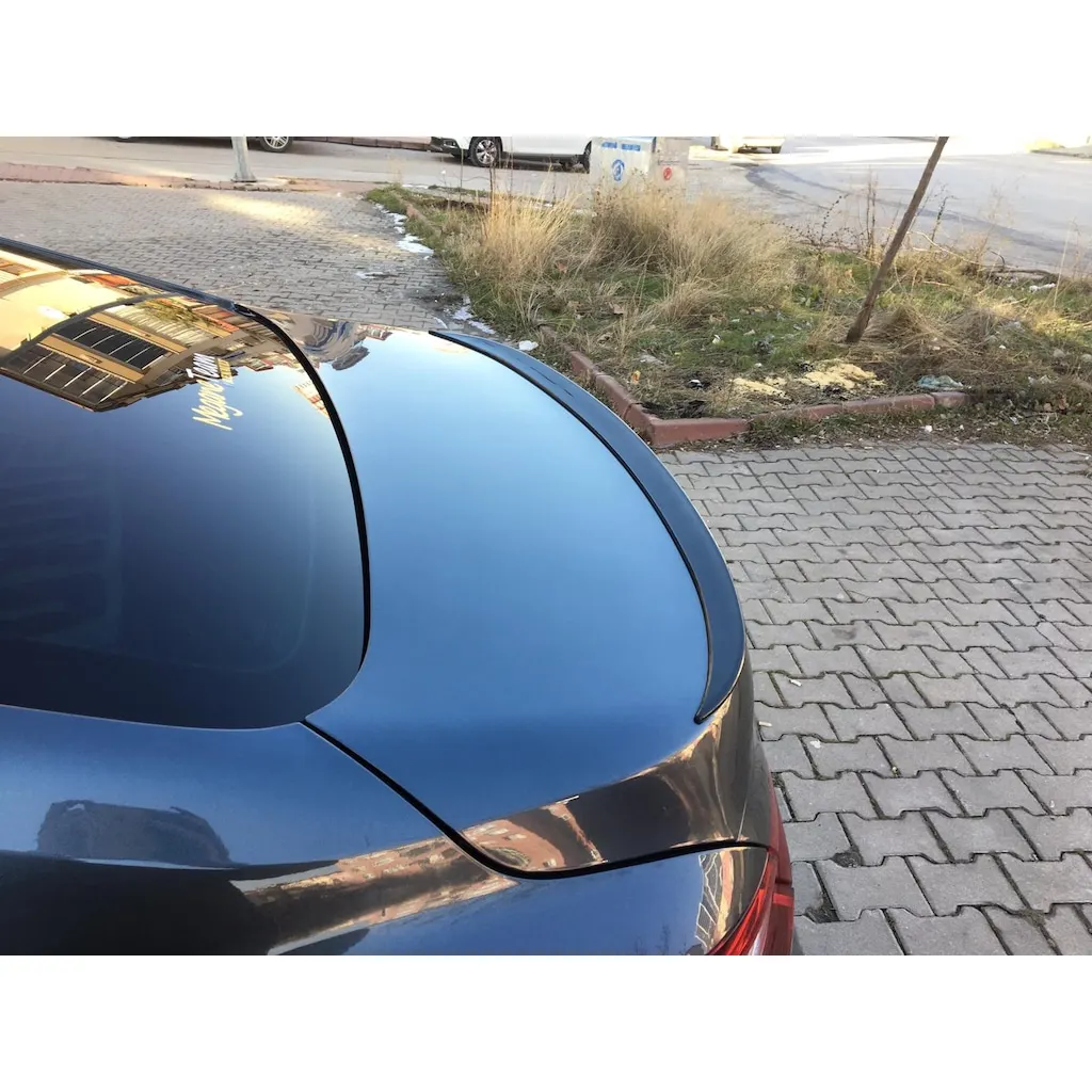 Dla Fiat Tipo Egea 2014-2022 czarny miękki samochód tylny dach Spoiler bagażnika tylna owiewka Lip Trim Spoiler ABS czarny błyszczący 5D stylizacja