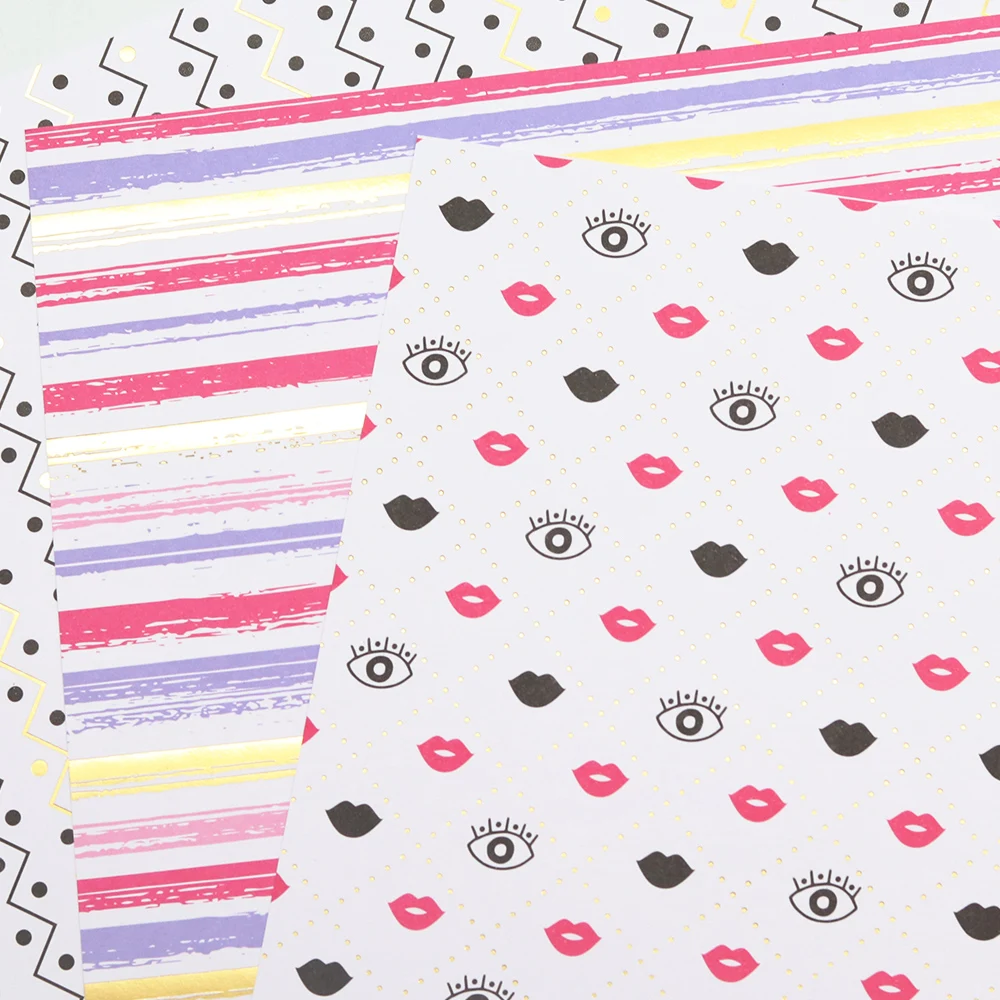 Creative Path 12-Zoll-Scrapbooking-Papier mit jungen und schicken Mustern, dekoratives Hintergrundpapier für DIY-Bastelarbeiten und Journaling – Detail 10