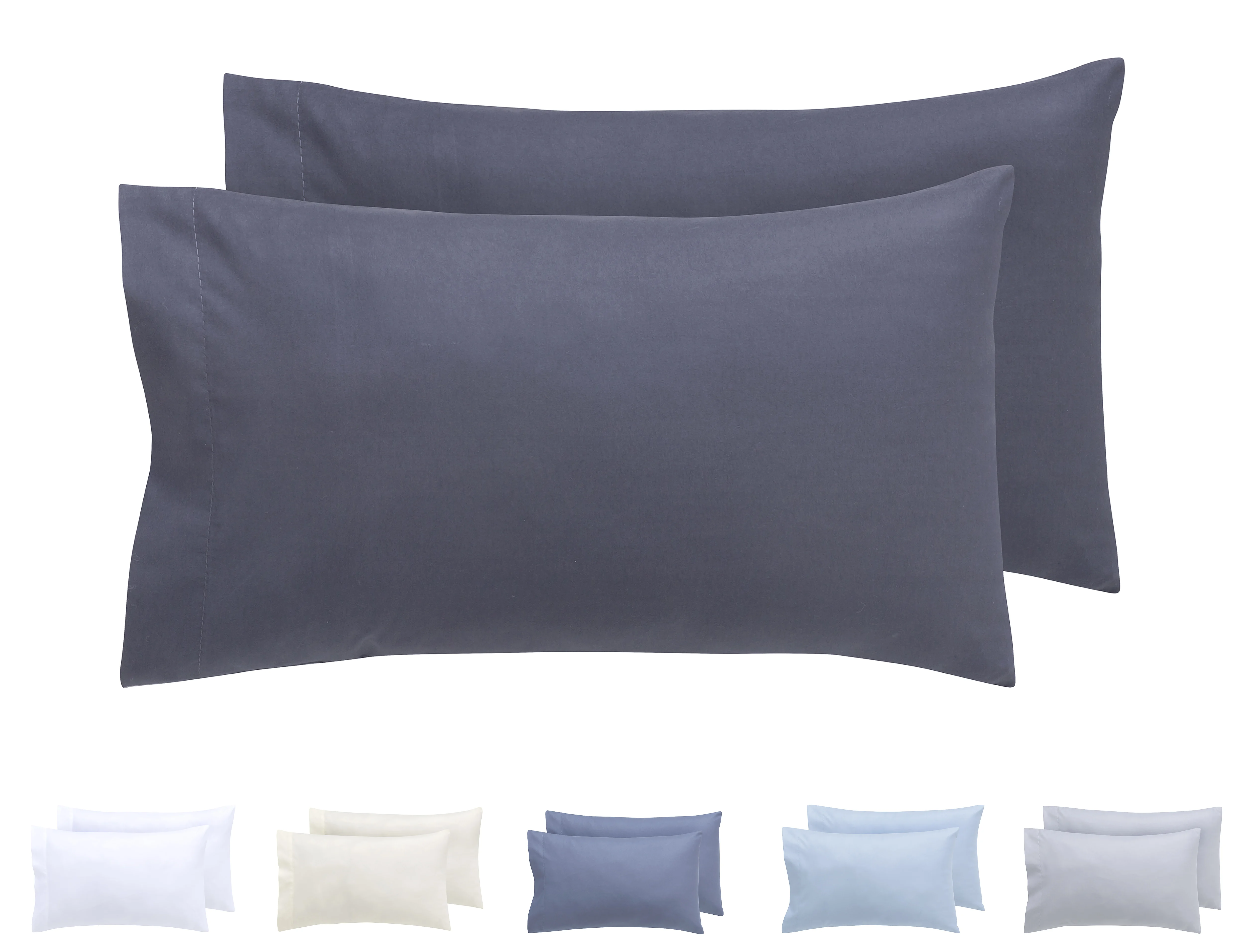 Set of 2 Extra soft microfiber, hypoallergenic pillowcases.