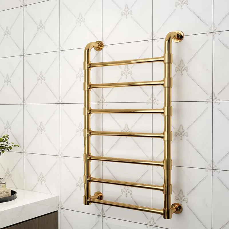 Golden Color Electric Heated Towel rails Europe Classic Style