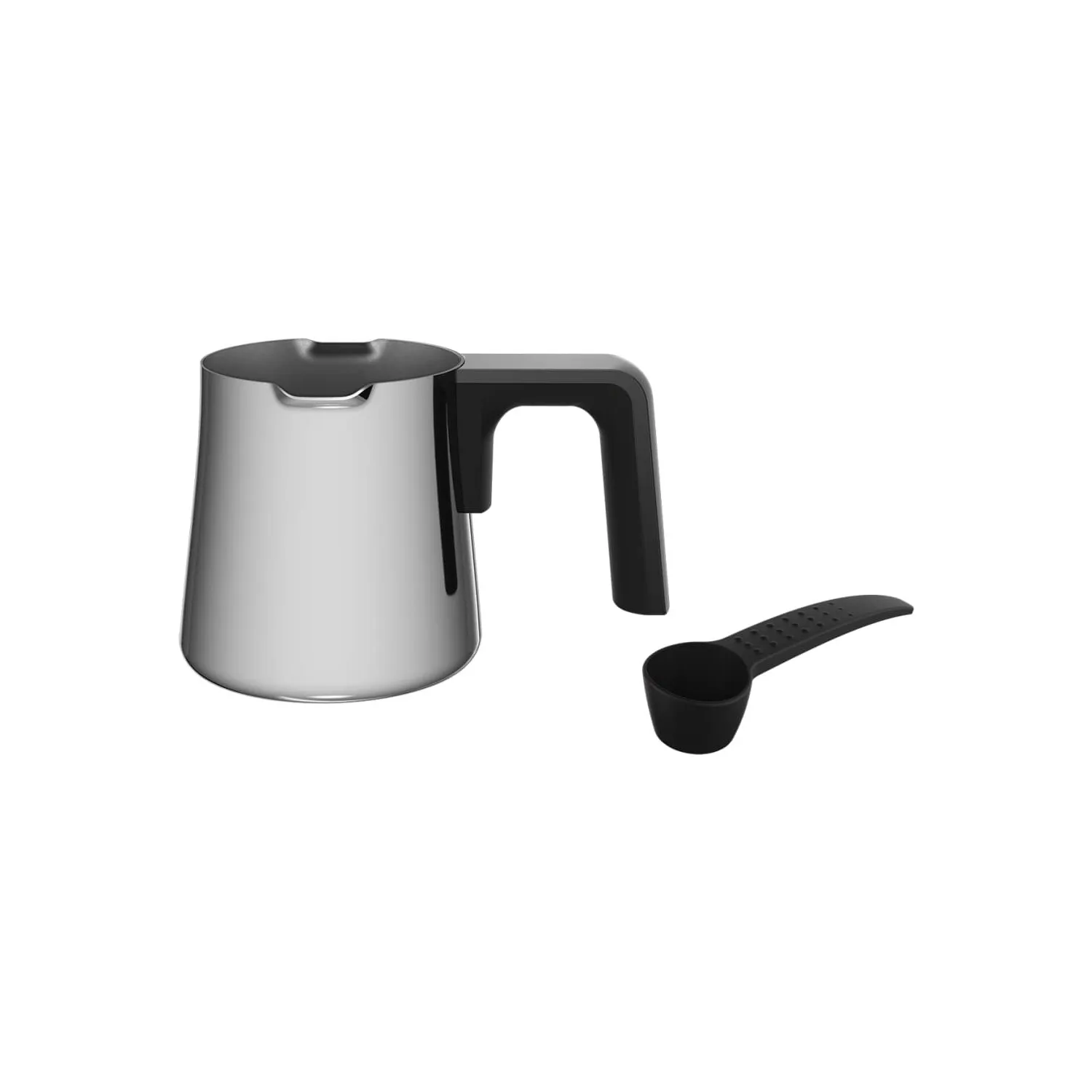 Telve Double Pot Turkish Coffee Machine, 6 (Expandable to 20) Cup Highly Sparkling Espresso Maker Electric Automatic Pot