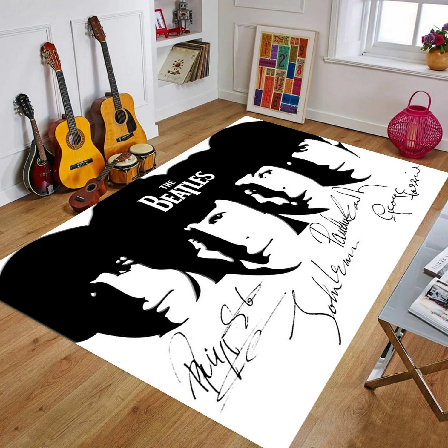 

The Beatles Modern Rug, 2021 Best Quality Floor Rugs, New Summer Season, Modern Home Decor Rug, style Rug,Sm178