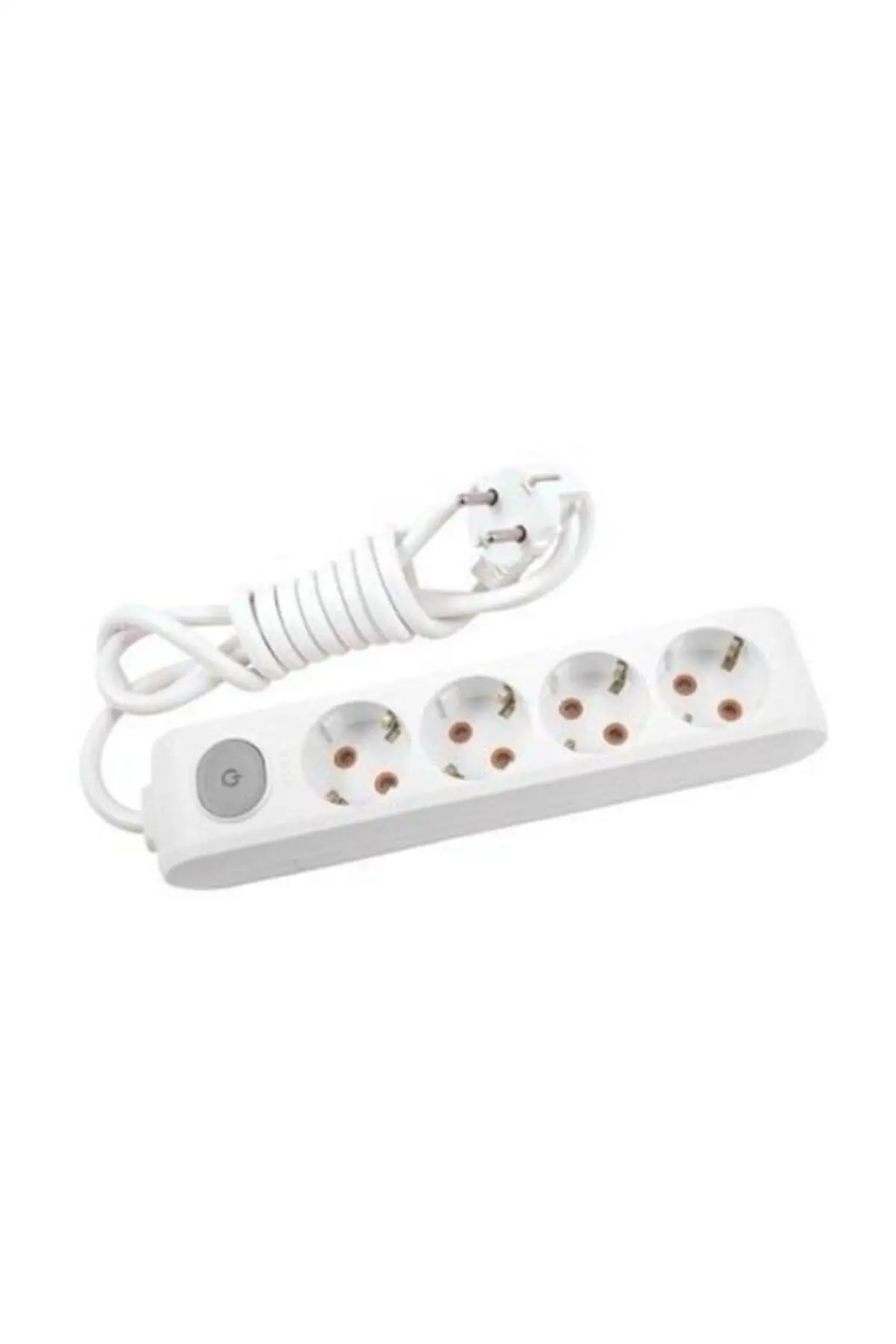 Viko Multi-Let Quadruple Socket Switched Grounded Wired Child Protection 3 Meters-White Free Shipping From Turkey