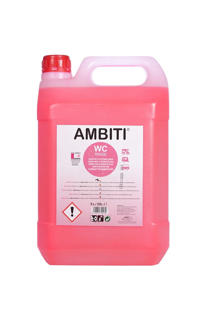 AMBITI Rense 5 L. Biodegradable additive, deodorizing for chemical toilets.