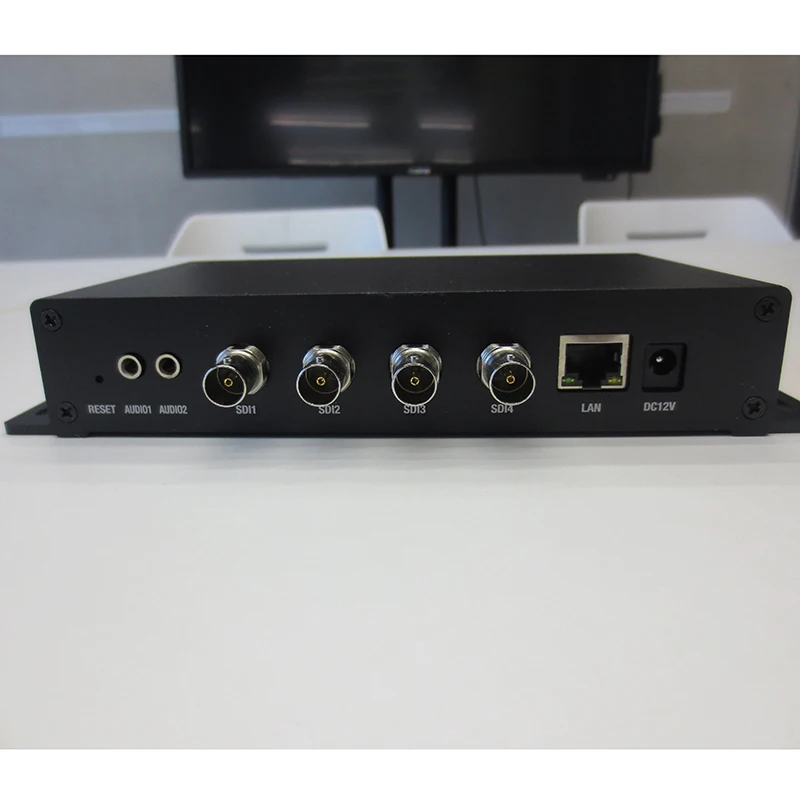 H.264 h265 cabo digital iptv 4 canais ip 4k ao vivo srt http udp rtmp hls streaming hd 1080p sdi vídeo facebook youtube codificador