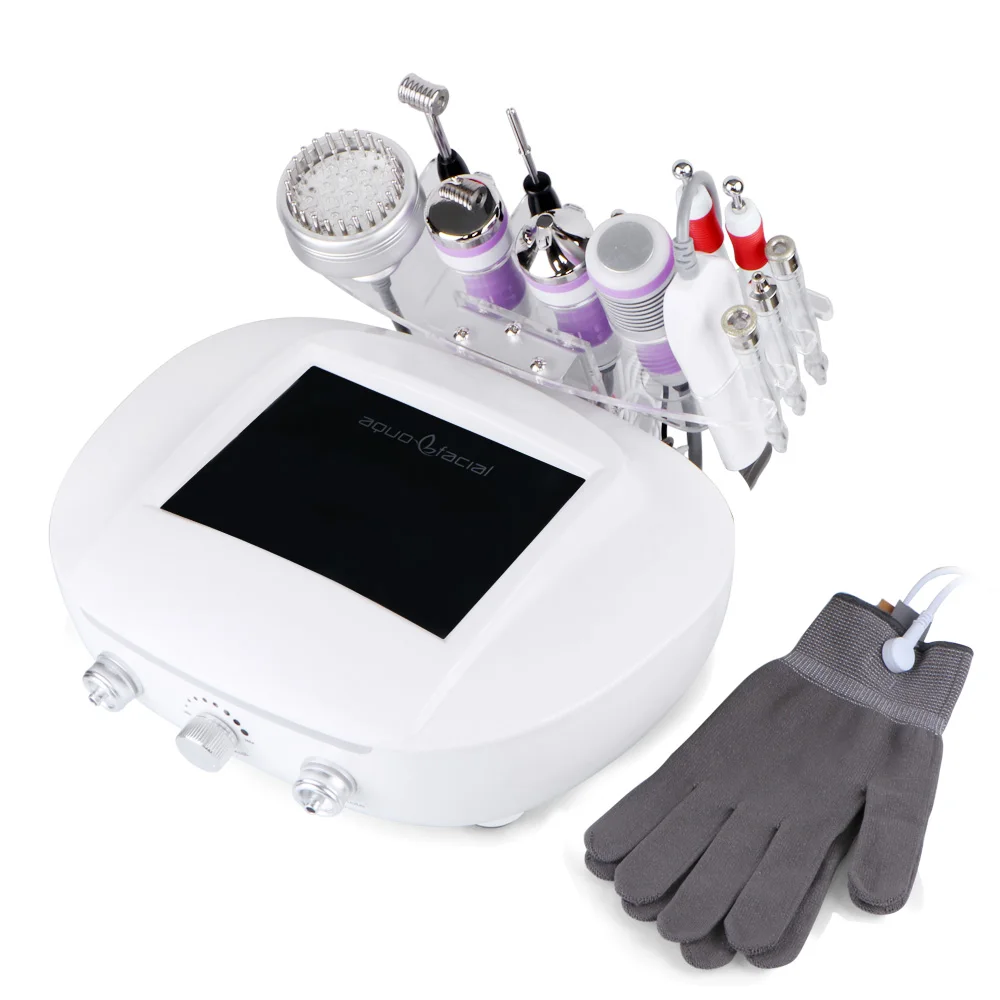 9 w 1 mikrodermabrazja dermabrazja Photon pielęgnacja skóry ultradźwiękowy Scrubber skóry mikroprądowa maszyna wyszczuplająca do pielęgnacji urody