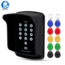 Cheap Standalone Access Control System Kit RFID Keypad 125KHz Card Reader Access Controller Keyfobs for Home OBO Hands