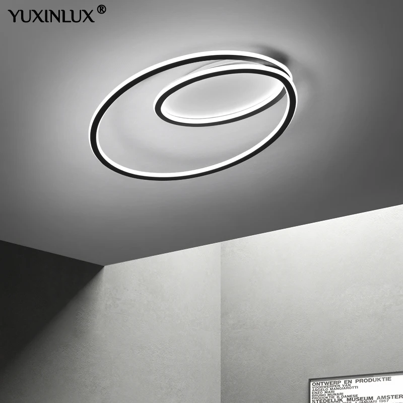 

Nordic Led Celling Lights Surface Mounted Indoor Daily Lighting For Bedroom Dining Room Round Black Nordic Home Lamp Minimalist