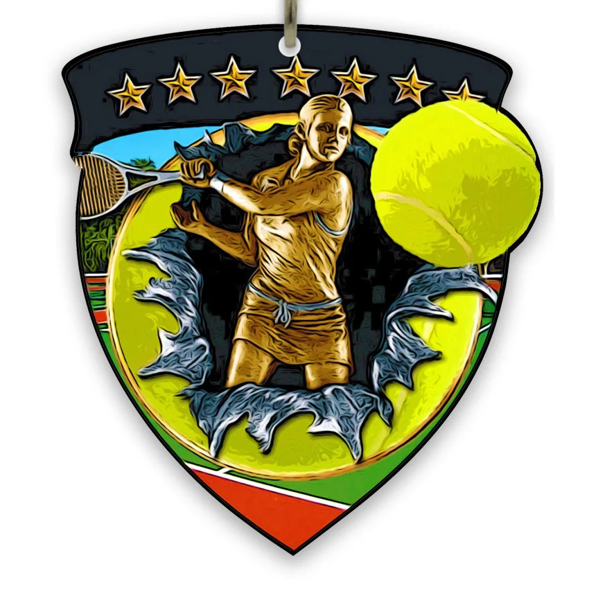 Medal/magnet (Dual use) - Tennis - Female - Size: 3