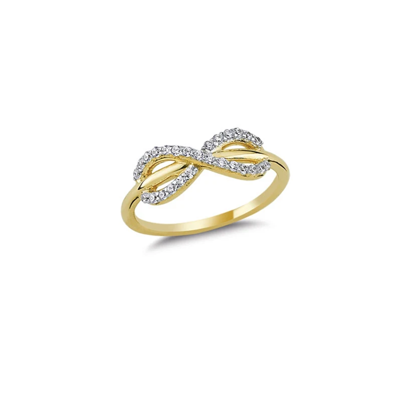 14K Solid Gold Eternity Ring for Women