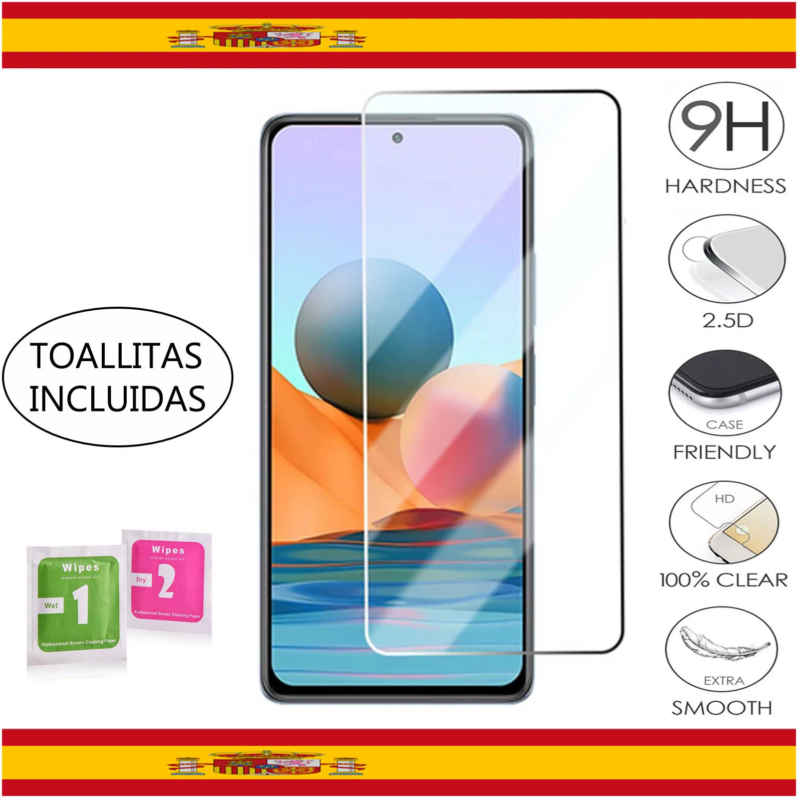 Screen Protector for Xiaomi Redmi Note 9S | Note 9 | Pro | Max | Redmi 9 Tempered Glass Tempered Glass Screen Protector