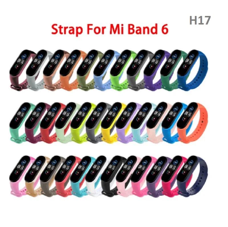 Silicone strap for Xiaomi Mi Band 6 smart bracelet replacement strap Mi Band 6 compatible from Spain MARKETPLACEXT H17