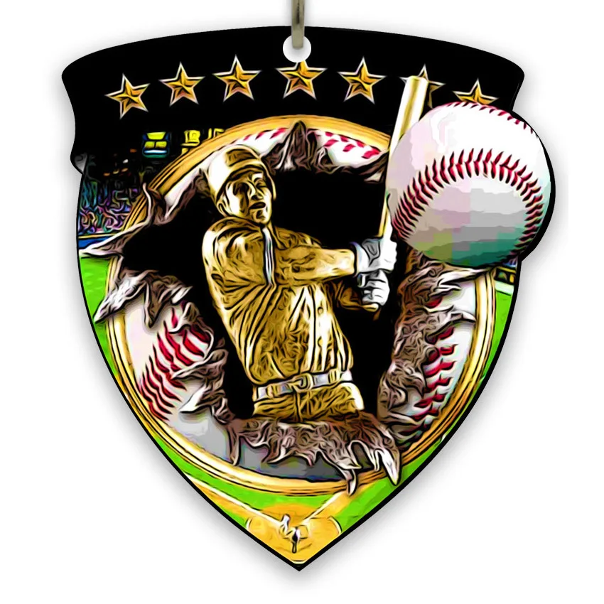 Medal/magnet (Dual use) - Baseball - Size: 3