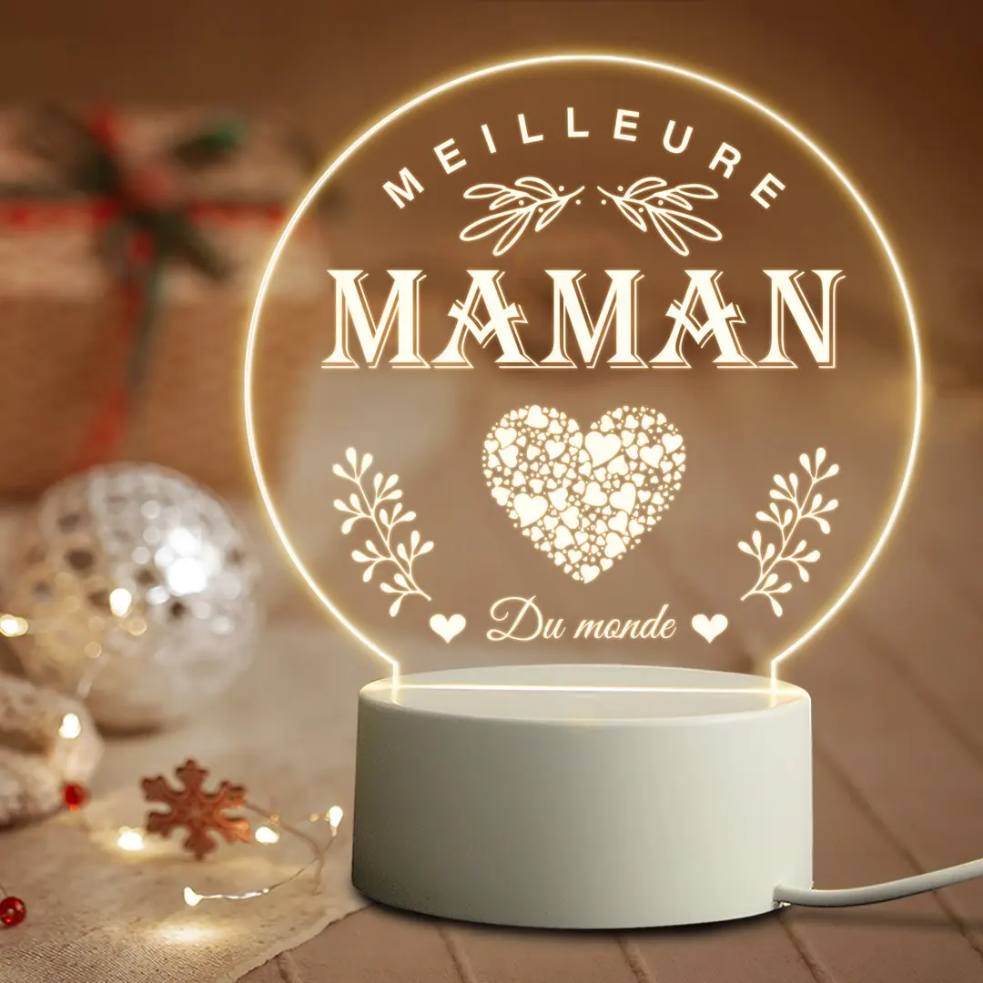 

3D LED Night Light Night Lamp Wedding Anniversary Birthday Mother's Day Valentines Gift