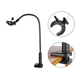 Soporte fijo para secador de pelo de mascotas, soporte giratorio de 360 °, manos libres, tres mordazas, mesa de aseo, Clip para secador de pelo