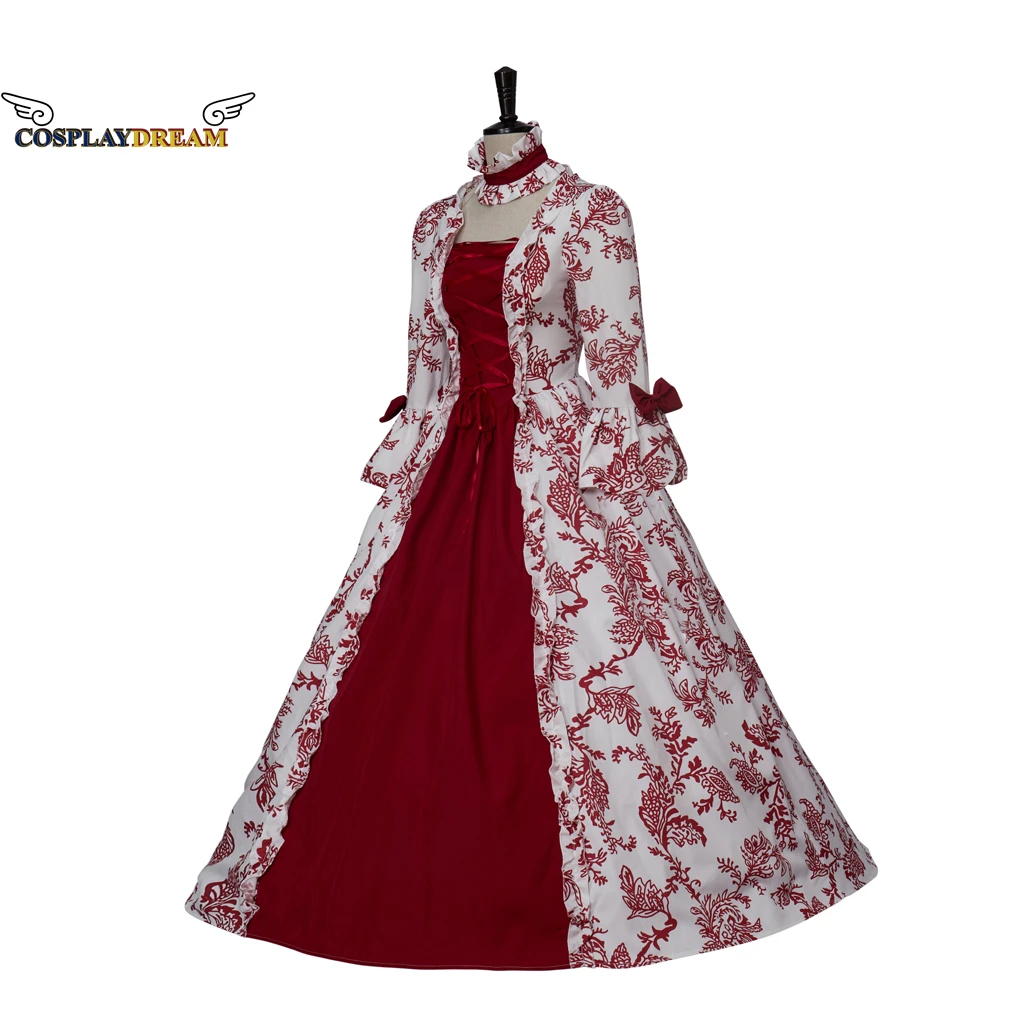 European Medieval Dress Victoria Queen Princess Wedding Party Dress Women Halloween Court Noble Palace Cosplay Outfit Plus Size