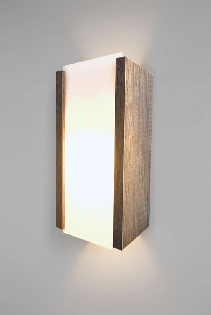 Wood Wall Lamp Sconce Dark Brown Plexiglass Decorative Design Lighting Home Office Restaurant Hotel Various Uses indoor lighting