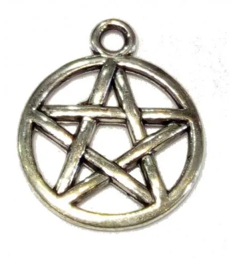 Amulet pentagram peq. (5 star tips circulo)