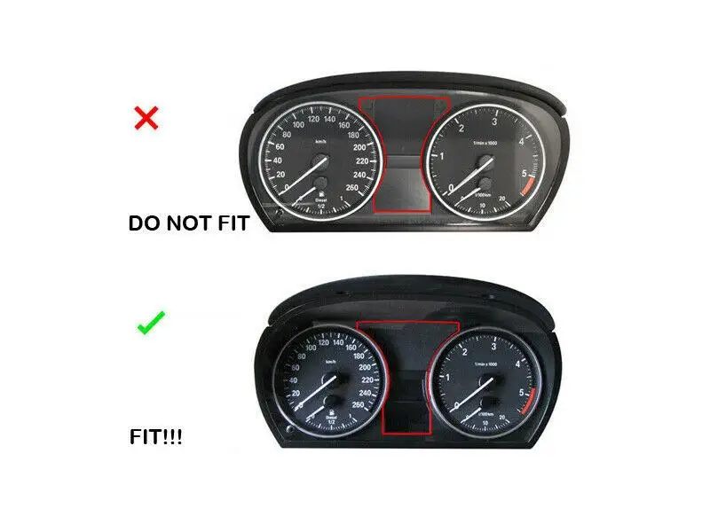 High Quality Speedometer Chrome Dashboard Dial Gauge Rings Bezel Trim For BMW E90 E91 E92 E93 M3 free shipping