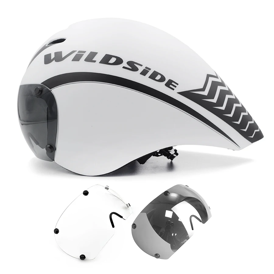 Tt Fietshelm Lens Bril Triatlon Tri Aero Racefiets Helm Tijdrit Race Fietshelm Mannen Casco Ciclismo Accessoires