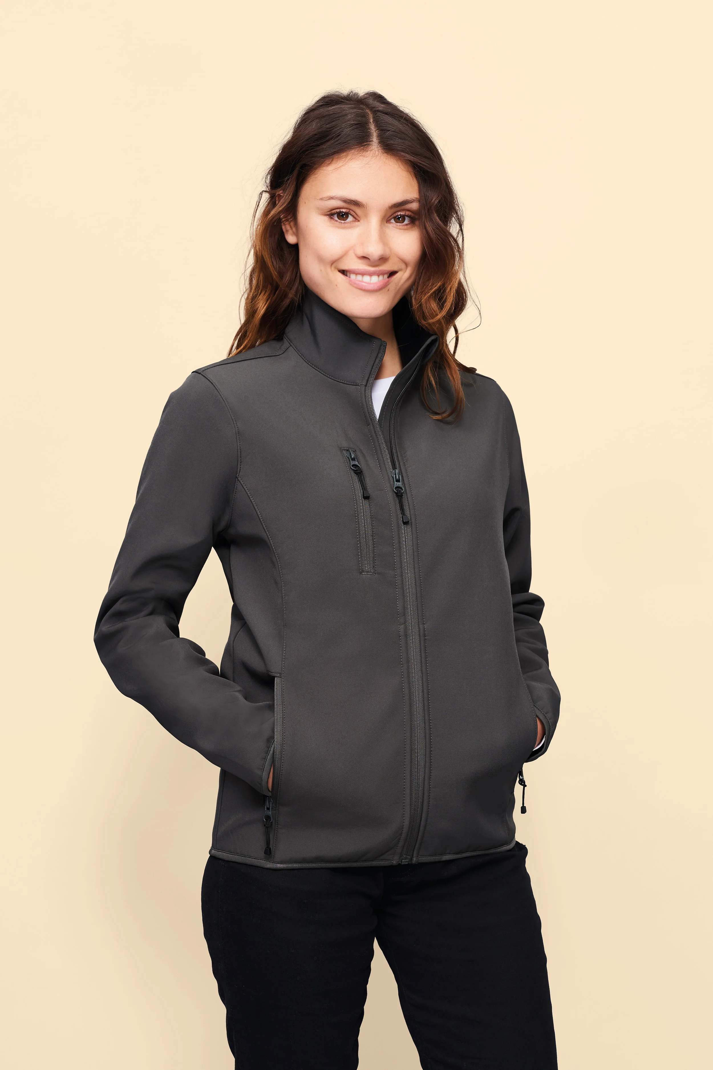 Women's Softshell jacket with zipper model Radian Women