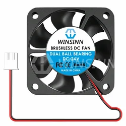 WINSINN 4010 유압 듀얼 볼 베어링, 브러시리스 냉각, 선풍기 DC 5V, 12V, 24V, 40x10mm, 2 핀, 3 핀