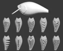 wLure Hard Plastic 3D Stencil for UPHC25