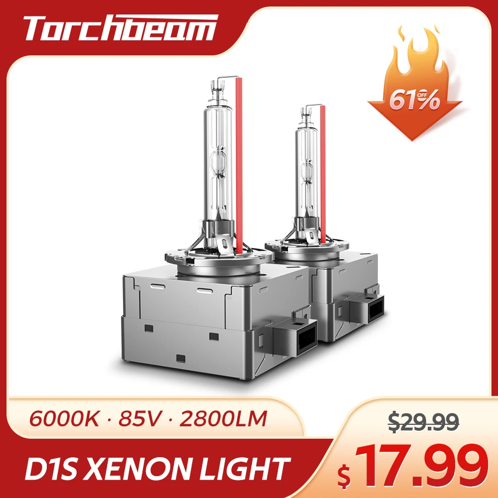 

Torchbeam HID Xenon Light D1S D2S D3S D4S D8S 2pcs HID Bulb 2800LM 6000K 8000K Xenon Light 35W 12V 45V 85V Car Headlight White