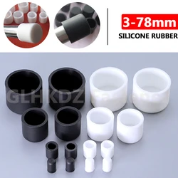 3-78mm Silicone Rubber Round Tube Pipe End Cap Blanking Cover Seal Stopper U Shape Plugs Furniture Chair Table Leg Pads Non-slip