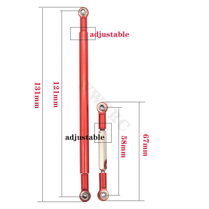 Metalowe drążek sterowniczy kierownicy serwo pręt łączący dla 1/12 MN128 MN86S MN86 MN86KS MN86K MN G500 części zamienne RC akcesoria samochodowe