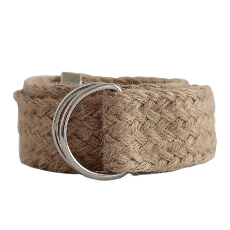 Straw model belt cartridge belt fashion belt knitting skin fabric wicker model palaska belt women's belt men's belt