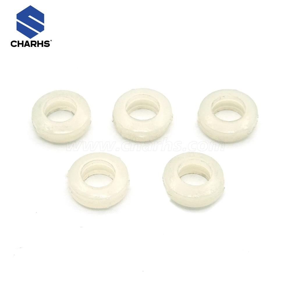 CHARHS Universal Reversible Tip Gasket & Saddle 5 Pack for Airless Nozzle Guard Seals Tip Holder Seedle for Airless Spray Gun