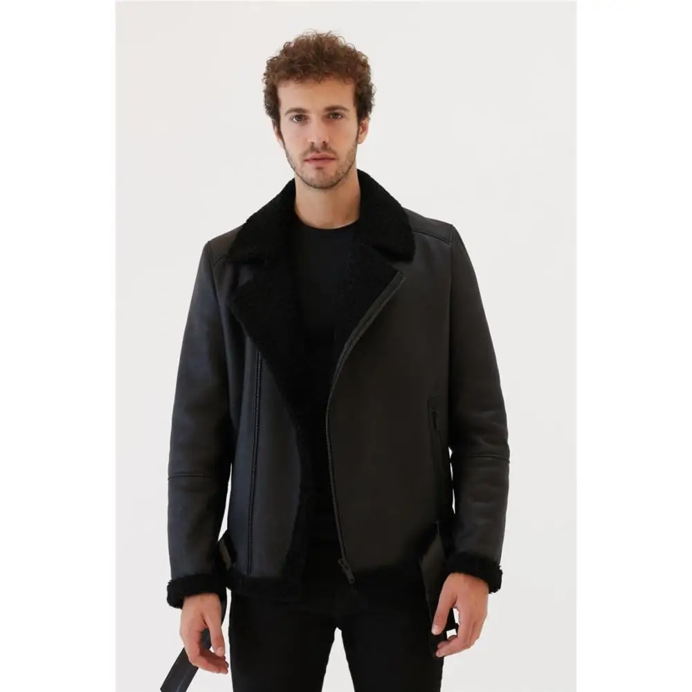 

Free shipping FastFashion from genuine sheepskin men's coat winter sheepskin coat keeps you warm at -30 degrees