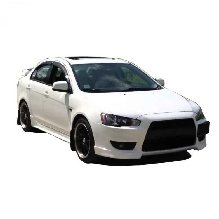 Mitsubishi Lancer (2009-2016) car front bumper six spoiler Trim 2 PCs