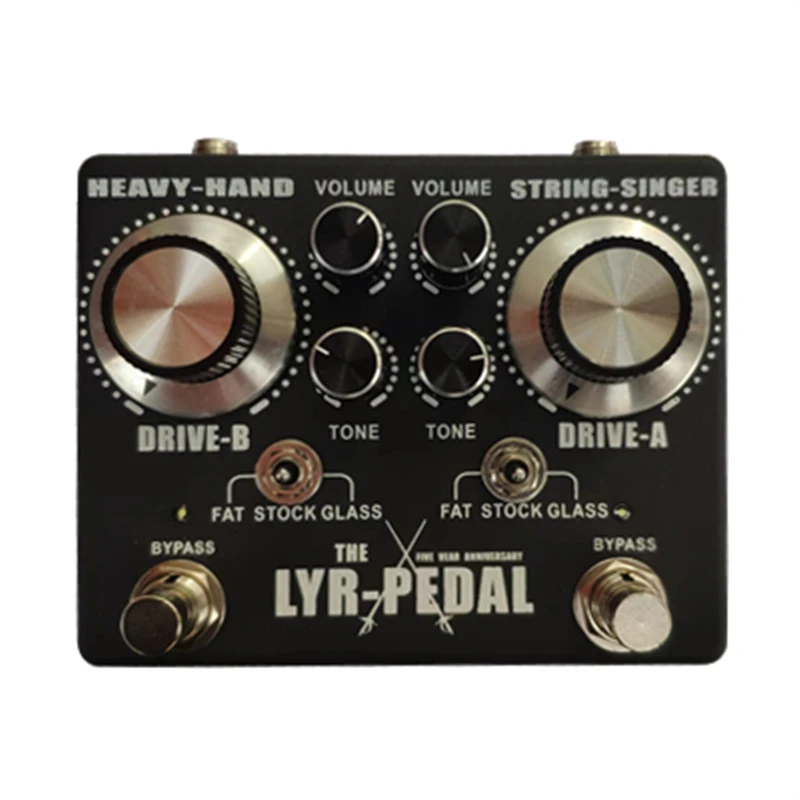 LYR PEDALS ly rock,Guitar pedal,King Tone Duellist OVERDRIVE Distortion effect pedal,classic effect pedal,black, True bypass