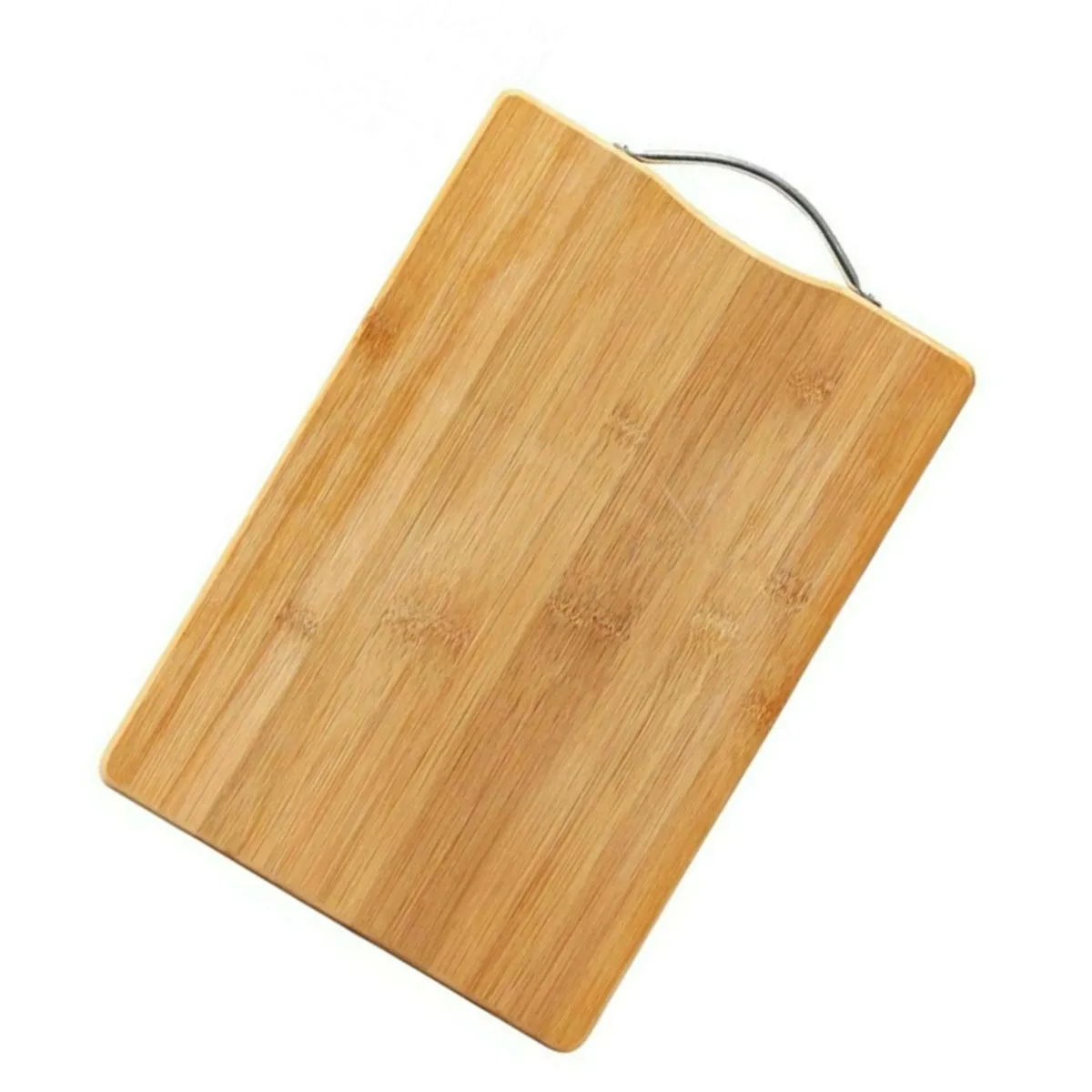 Kitchen Cutting Board rectangular Bamboo Cutting Board with Metal Pendant for Kitchen Fruit Vegetable Meat Food