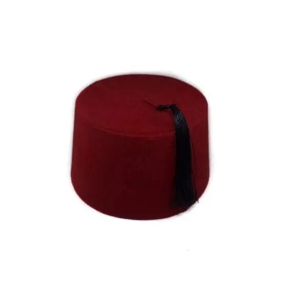 Ottoman Fes Claret Red From A WONDERFUL Sultan Groom\'s Fez Henna Fes , Exotic Ottoman Hat