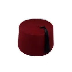 Ottoman Fes Claret Red From A WONDERFUL Sultan Groom's Fez Henna Fes , Exotic Ottoman Hat