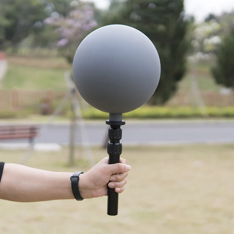 Reflector de cámara profesional de 12,6 cm, esfera hueca de acero inoxidable, bola cromada VFX