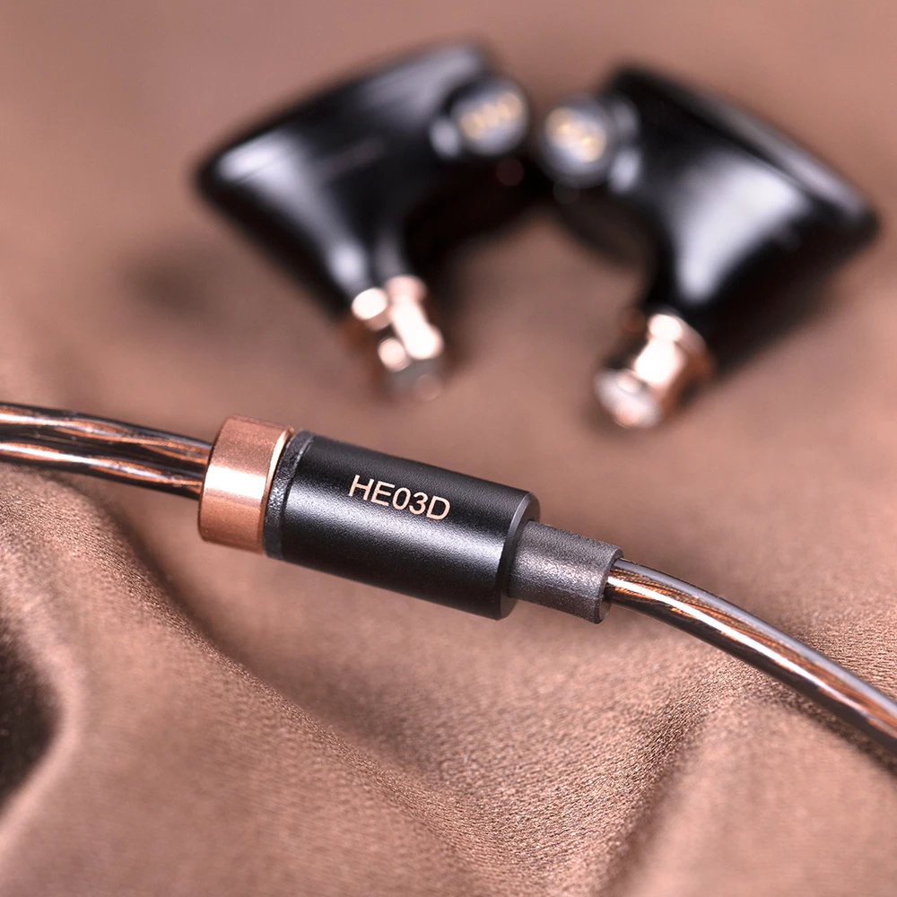 Whizzer Kylin HE03D 1 12 مللي متر LDC الحجاب الحاجز الديناميكي سائق 6N OCC كابلات HIFI IEMs سماعات كبيرة الصوت في الأذن